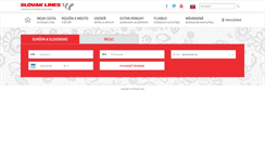 Desktop Screenshot of online.slovaklines.sk